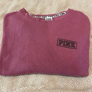Size XS VS Pink crew neck